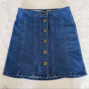 Anthro Pilcro & The Letterpress Denim Mini Skirt